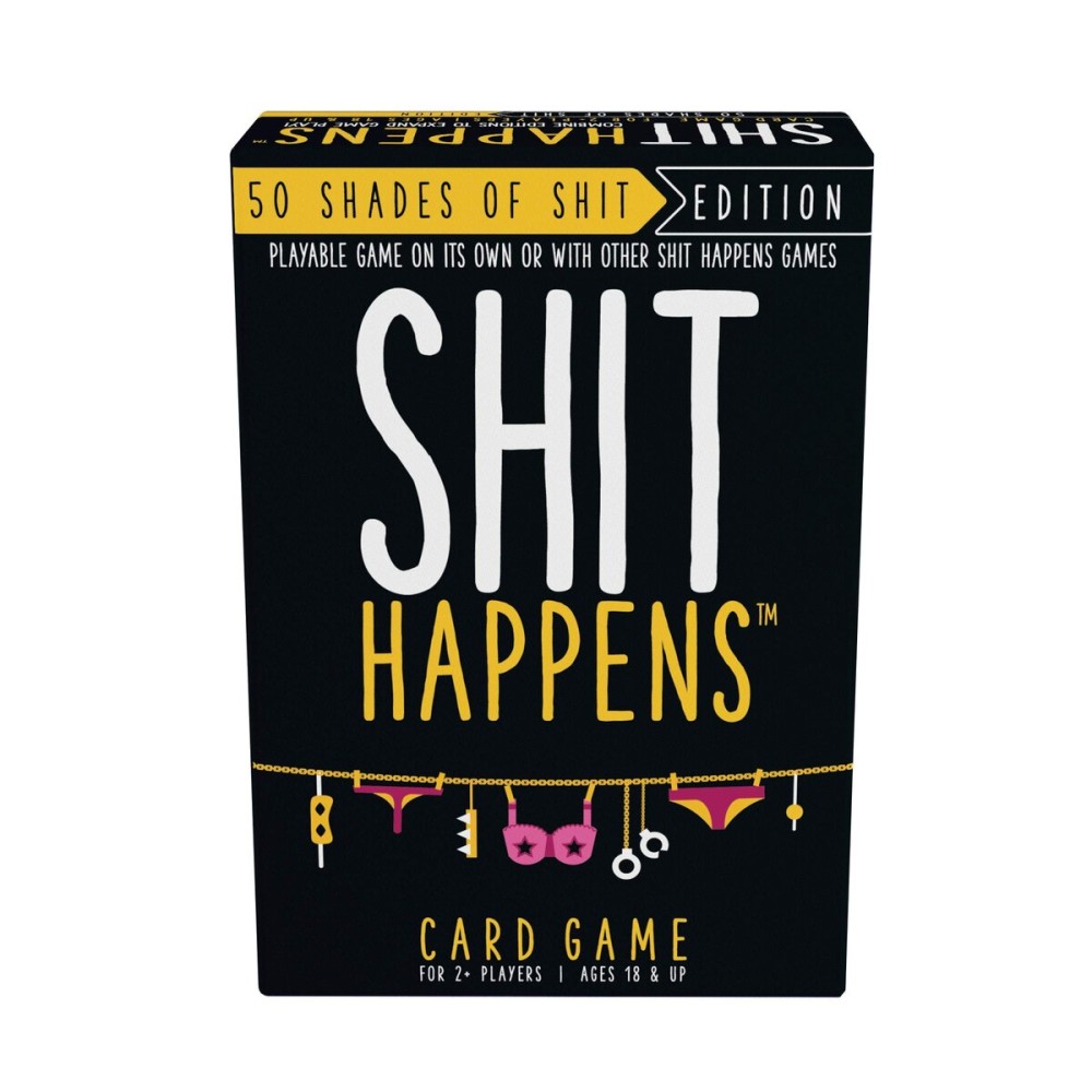 Games Adults Play Shit Happens: 50 Shades of Shit Adult Party Game, Black