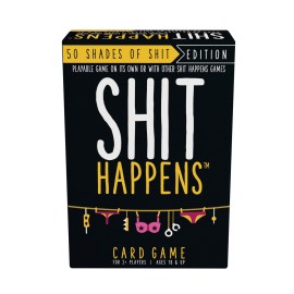 Games Adults Play Shit Happens: 50 Shades of Shit Adult Party Game, Black
