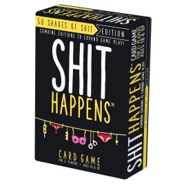 Games Adults Play Shit Happens: 50 Shades of Shit Adult Party Game, Black