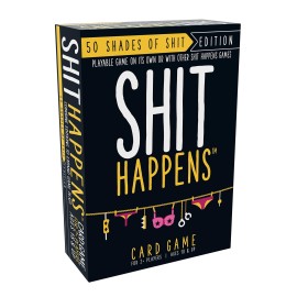 Games Adults Play Shit Happens: 50 Shades of Shit Adult Party Game, Black