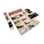 The Broken Token Game Organizer Compatible with Scythe Legendary Expansion - Wooden Game Organizing Box with Multiple Trays