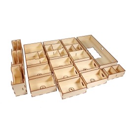 The Broken Token Game Organizer Compatible with Scythe Legendary Expansion - Wooden Game Organizing Box with Multiple Trays The Broken Token Game Organizer Compatible with Scythe Legendary Expansion - Wooden Game Organizing Box with Multiple Trays