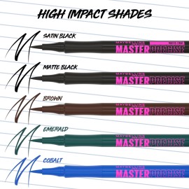 Maybelline Eyestudio Master Precise All Day Waterproof Liquid Eyeliner Makeup, Black, 1 Count (Packaging May Vary) Maybelline Eyestudio Master Precise All Day Waterproof Liquid Eyeliner Makeup, Black, 1 Count (Packaging May Vary)