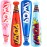 Bedwina Pow Inflatable Baseball Bat - (Pack of 12) 20 Inch Inflatable Toy Bat, Carnival Prizes, Baseball Party Favors Goodie Bag Stuffers, Decorations Party Prizes for Kids