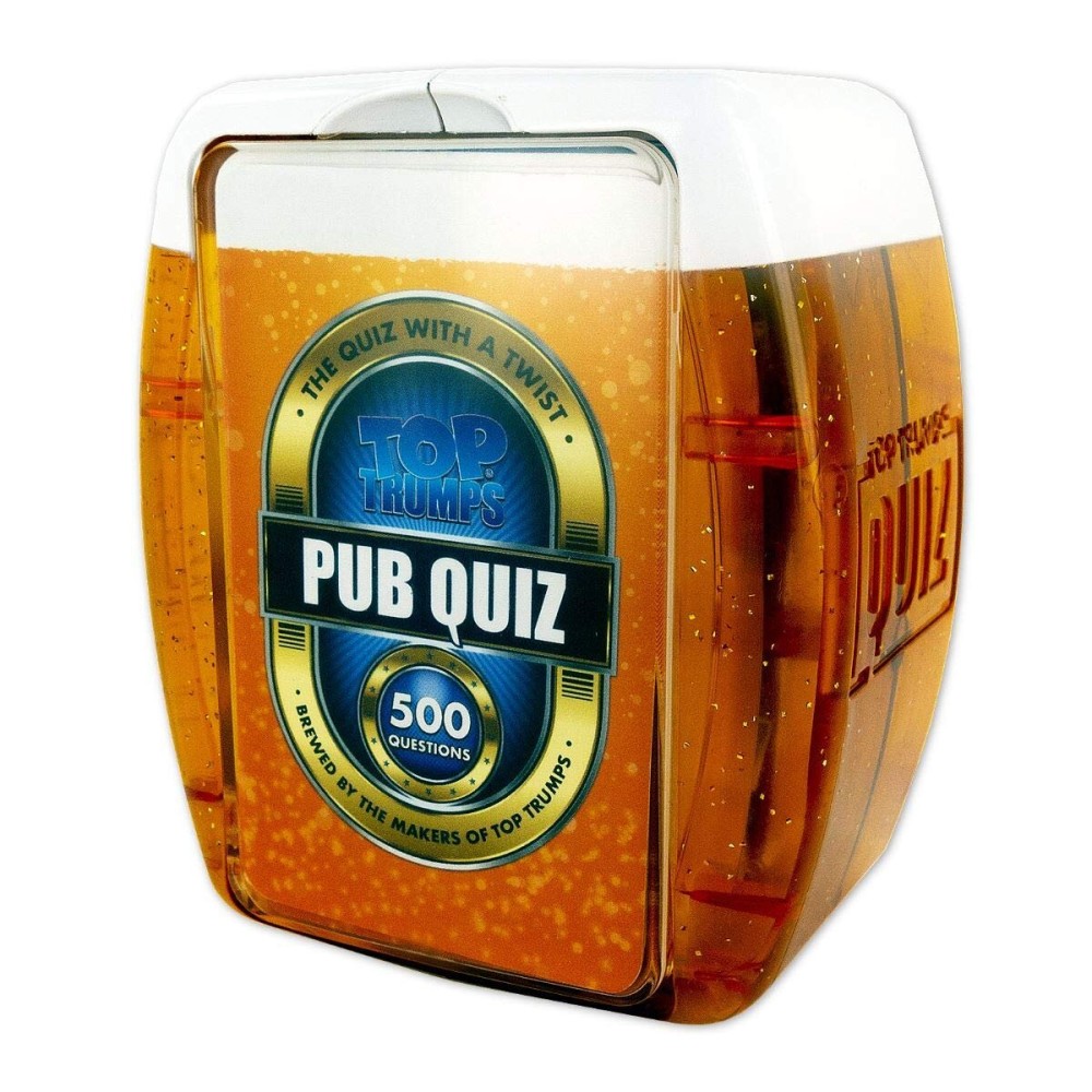 Top Trumps Pub Quiz Trivia Game, 500 questions to test your knowledge and memory on Sports, Music, Film, TV, Science and General Knowledge, gift for ages 8 plus Top Trumps Pub Quiz Trivia Game, 500 questions to test your knowledge and memory on Sports, Music, Film, TV, Science and General Knowledge, gift for ages 8 plus