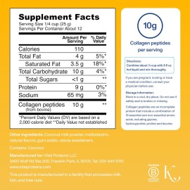 Vital Proteins Collagen Peptides Powder - Vanilla Protein Coffee Creamer for Hair, Skin & Nails Support Vital Proteins Collagen Peptides Powder - Vanilla Protein Coffee Creamer for Hair, Skin & Nails Support