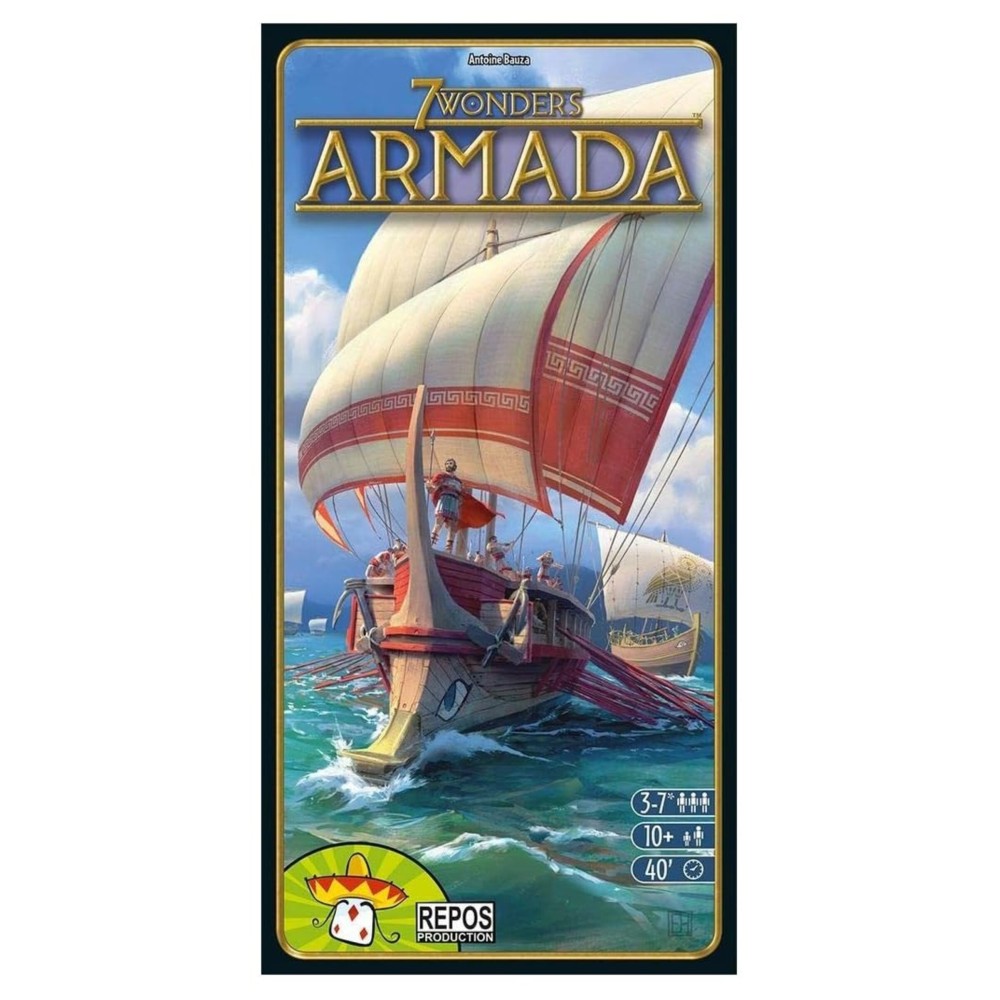 Asmodee 7 Wonders Armada Expansion - Naval Warfare and Enhanced Player Interaction, Strategy Game for Kids & Adults, Ages 10+, 3-7 Players, 40 Minute Playtime