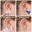 Ear Piercing Kit, Anzero 2 Pcs Disposable Ear Piercing Gun with Preloaded Ear Stud, at Home Self Ear Piercing Gun Kit - 5MM Earrings Stud
