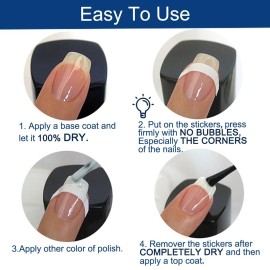 TailaiMei 1768 Pieces 60 Designs French Manicure Nail Stickers, Nail Art Tips Guides for DIY Decoration Stencil Tools (36 Sheets) TailaiMei 1768 Pieces 60 Designs French Manicure Nail Stickers, Nail Art Tips Guides for DIY Decoration Stencil Tools (36 Sheets)