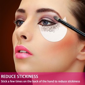 TailaiMei 120 Pcs Eyeshadow Shields, Eyeshadow Stencil for Prevent Makeup Residue, Lint Free Gel Pad for Eyeliner, Eyelash Extensions and Lip Makeup TailaiMei 120 Pcs Eyeshadow Shields, Eyeshadow Stencil for Prevent Makeup Residue, Lint Free Gel Pad for Eyeliner, Eyelash Extensions and Lip Makeup
