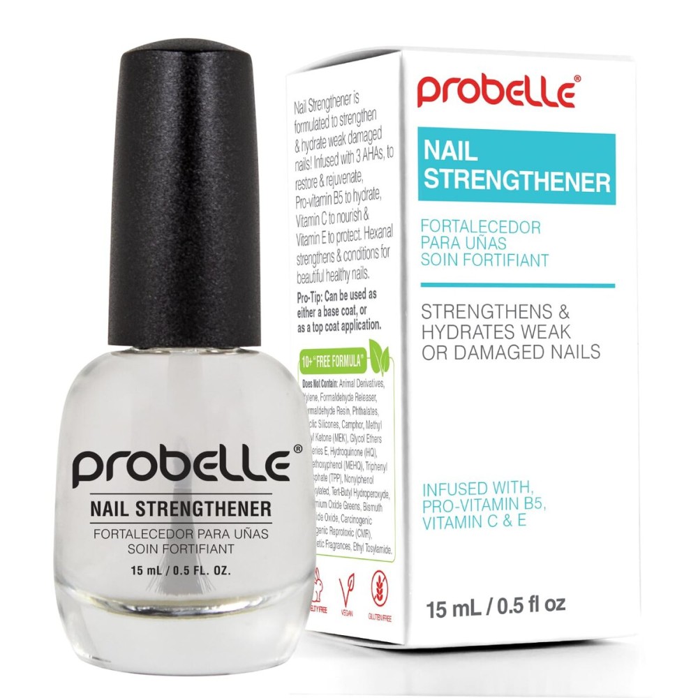 Probelle Nail Strengthener and growth, Natural Nail Strengthening Clear Nail Polish Repair Treatment, Nail Growth & Conditioning, Stops Splits, Chips, Cracks & Strengthens Damaged and Thin Nails Probelle Nail Strengthener and growth, Natural Nail Strengthening Clear Nail Polish Repair Treatment, Nail Growth & Conditioning, Stops Splits, Chips, Cracks & Strengthens Damaged and Thin Nails