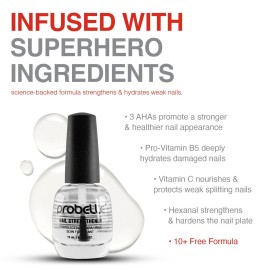 Probelle Nail Strengthener and growth, Natural Nail Strengthening Clear Nail Polish Repair Treatment, Nail Growth & Conditioning, Stops Splits, Chips, Cracks & Strengthens Damaged and Thin Nails Probelle Nail Strengthener and growth, Natural Nail Strengthening Clear Nail Polish Repair Treatment, Nail Growth & Conditioning, Stops Splits, Chips, Cracks & Strengthens Damaged and Thin Nails