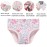 Sladatona Little Girls\' Soft Cotton Underwear Bring Cool, Breathable Comfort Experience Panty 5-6years Mixed Colour Gray White