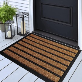 ubdyo Extra Durable Door Mat - Dirt Trapping Outdoor Welcome Mats - Non-Slip Outdoor Indoor Entrance - Low Profile Front Doormat (30 x 17, Bright Brown) ubdyo Extra Durable Door Mat - Dirt Trapping Outdoor Welcome Mats - Non-Slip Outdoor Indoor Entrance - Low Profile Front Doormat (30 x 17, Bright Brown)