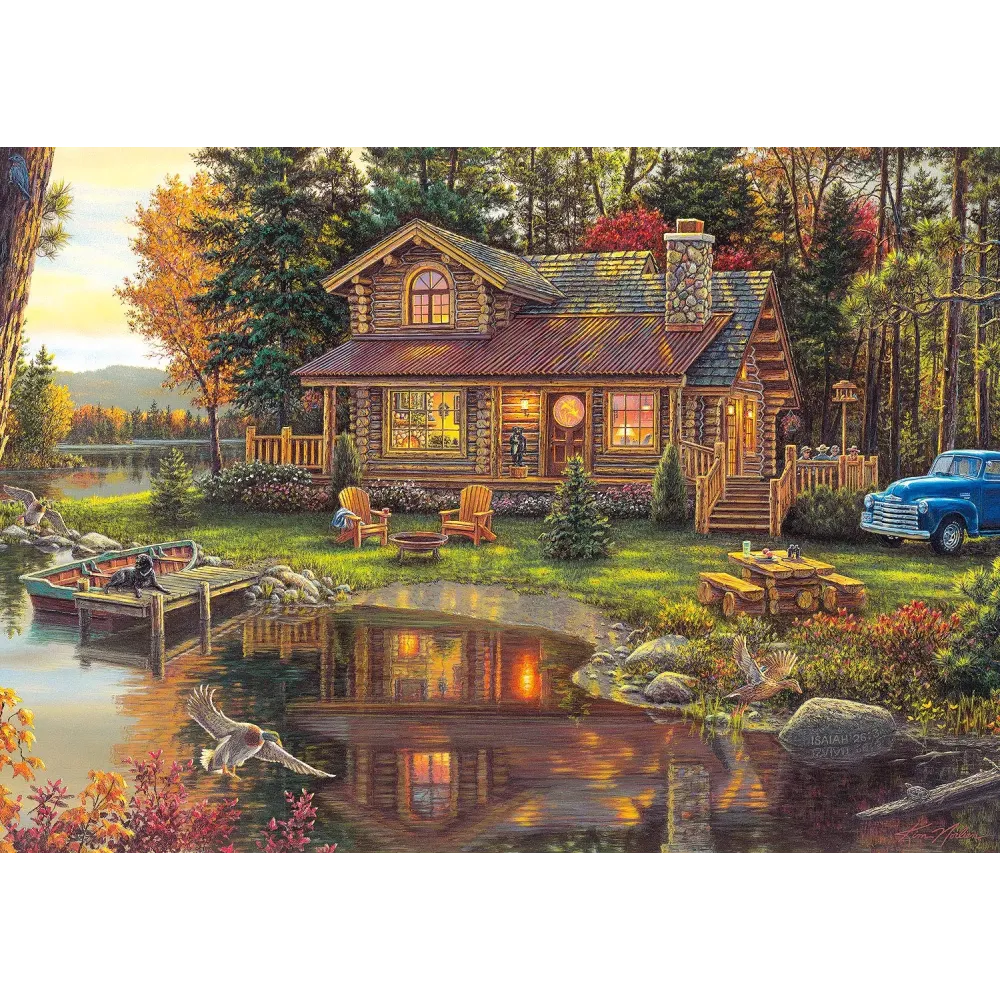 Buffalo Games - Kim Norlien - Peace Like a River - 300 LARGE Piece Jigsaw Puzzle with Hidden Images,Multicolor Buffalo Games - Kim Norlien - Peace Like a River - 300 LARGE Piece Jigsaw Puzzle with Hidden Images,Multicolor