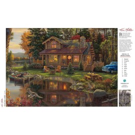 Buffalo Games - Kim Norlien - Peace Like a River - 300 LARGE Piece Jigsaw Puzzle with Hidden Images,Multicolor Buffalo Games - Kim Norlien - Peace Like a River - 300 LARGE Piece Jigsaw Puzzle with Hidden Images,Multicolor