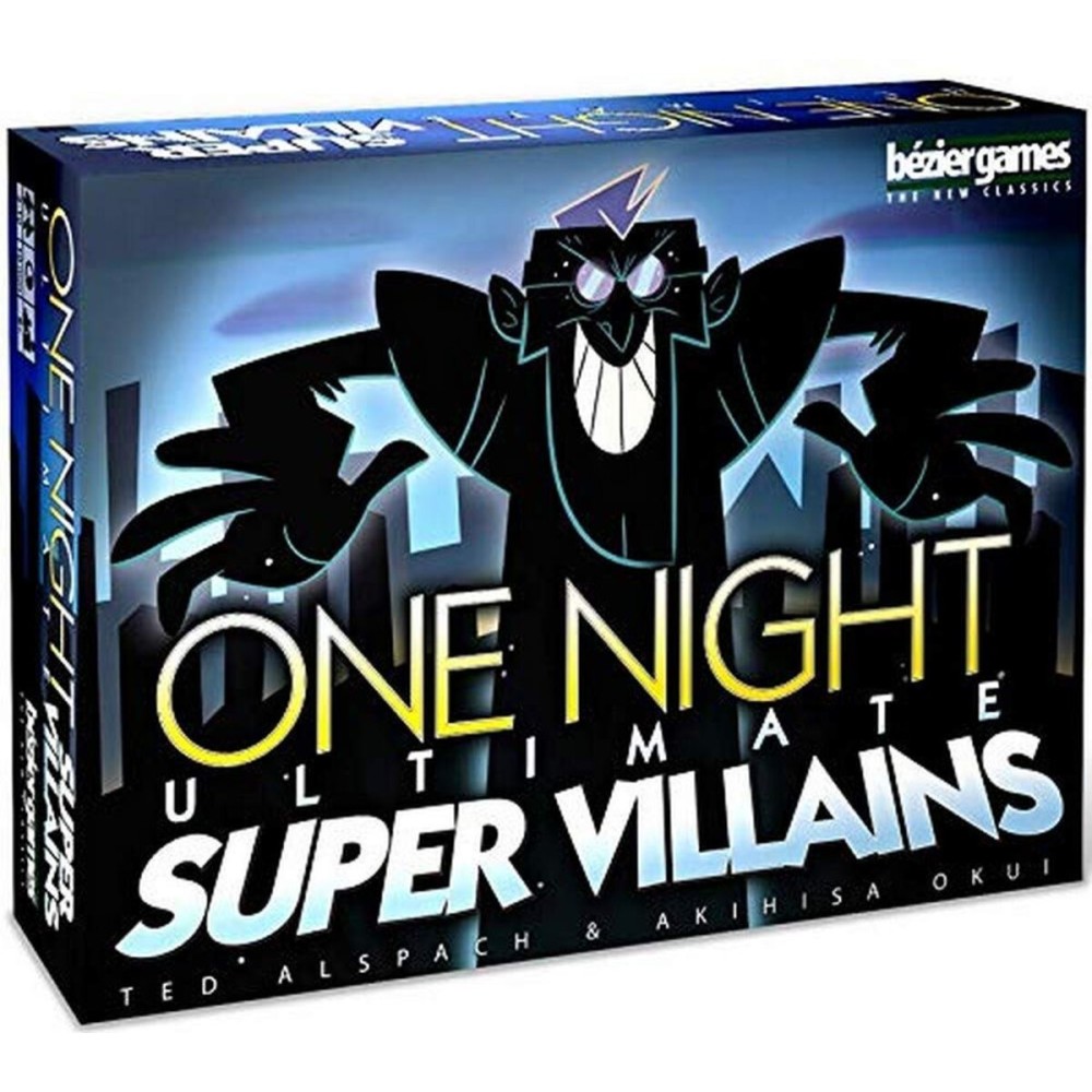 Bezier Games One Night Ultimate Super Villains, Family Friendly Party Game, Fun Game for Kids & Adults, Engaging Social Deduction, Fast-Paced Gameplay, Hidden Roles & Bluffing Bezier Games One Night Ultimate Super Villains, Family Friendly Party Game, Fun Game for Kids & Adults, Engaging Social Deduction, Fast-Paced Gameplay, Hidden Roles & Bluffing