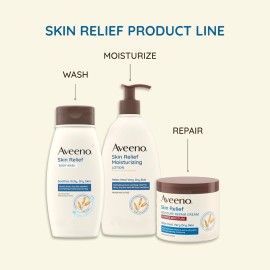 Aveeno Skin Relief Moisturizing Lotion for Very Dry Skin with Soothing Triple Oat & Shea Butter Formula, Dimethicone Skin Protectant Helps Heal Itchy, Dry Skin, Fragrance-Free, 33 fl. oz Aveeno Skin Relief Moisturizing Lotion for Very Dry Skin with Soothing Triple Oat & Shea Butter Formula, Dimethicone Skin Protectant Helps Heal Itchy, Dry Skin, Fragrance-Free, 33 fl. oz