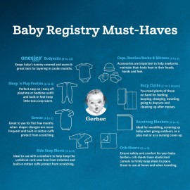 Gerber Baby 8-Pack Short Sleeve Onesies Bodysuits, Solid White, 0-3 Months Gerber Baby 8-Pack Short Sleeve Onesies Bodysuits, Solid White, 0-3 Months