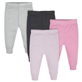 Gerber Baby Girls Multi-Pack Active Pants Set, pink/black/gray, 0-3 Months Gerber Baby Girls Multi-Pack Active Pants Set, pink/black/gray, 0-3 Months