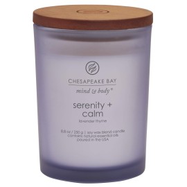 Chesapeake Bay Candle Medium Jar Scented Candle, Serenity + Calm (Lavender Thyme), Home Dcor, Orange, Gifting Idea, Burn Time of 50 Hours Chesapeake Bay Candle Medium Jar Scented Candle, Serenity + Calm (Lavender Thyme), Home Dcor, Orange, Gifting Idea, Burn Time of 50 Hours