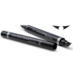The Flick Stick Winged Eyeliner Stamp, 2 x Black Liquid Eyeliner Pens, Easy Cat Eye Stencil Makeup Tool, SmudgeProof & Waterpoof Eye Liner, Wingliner (Triple Pack Combo, Midnight Black)