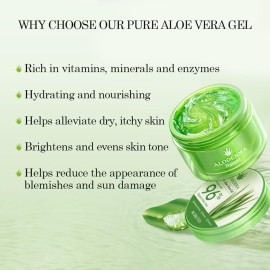 Aloderma Organic Aloe Vera Gel for Face & Body, 96% Pure Aloe Gel Made within 12 Hours of Harvest, Ideal for Skin, Scalp, & Hair Hydration, Calming Moisturizer for Soothing After Sun Care Relief, 7oz Aloderma Organic Aloe Vera Gel for Face & Body, 96% Pure Aloe Gel Made within 12 Hours of Harvest, Ideal for Skin, Scalp, & Hair Hydration, Calming Moisturizer for Soothing After Sun Care Relief, 7oz