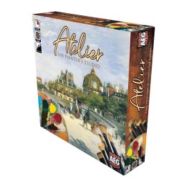 Alderac Entertainment Group Atelier: The Painter\'s Studio, Board Game, Paint Your Masterpiece, Train Art Students, Gain Patrons, 2-4 Players, 30-45 Mins, Ages 14+, Alderac Entertainment Group (AEG) Alderac Entertainment Group Atelier: The Painter\'s Studio, Board Game, Paint Your Masterpiece, Train Art Students, Gain Patrons, 2-4 Players, 30-45 Mins, Ages 14+, Alderac Entertainment Group (AEG)