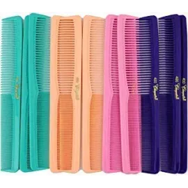 7 inch All Purpose Hair Comb. Hair Cutting Combs. Barbers & Hairstylist Combs. Fresh Mix 12 Units.