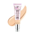 IT Cosmetics Your Skin But Better CC+ Cream Illumination - Light Medium, Color Correcting Cream, Full-Coverage Foundation, Hydrating Serum & SPF 50+ Sunscreen Radiant Finish 1.08 fl oz