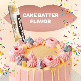 ChapStick Cake Batter Limited Edition Flavored Lip Balm Tubes - 0.15 Oz (Pack of 3) ChapStick Cake Batter Limited Edition Flavored Lip Balm Tubes - 0.15 Oz (Pack of 3)