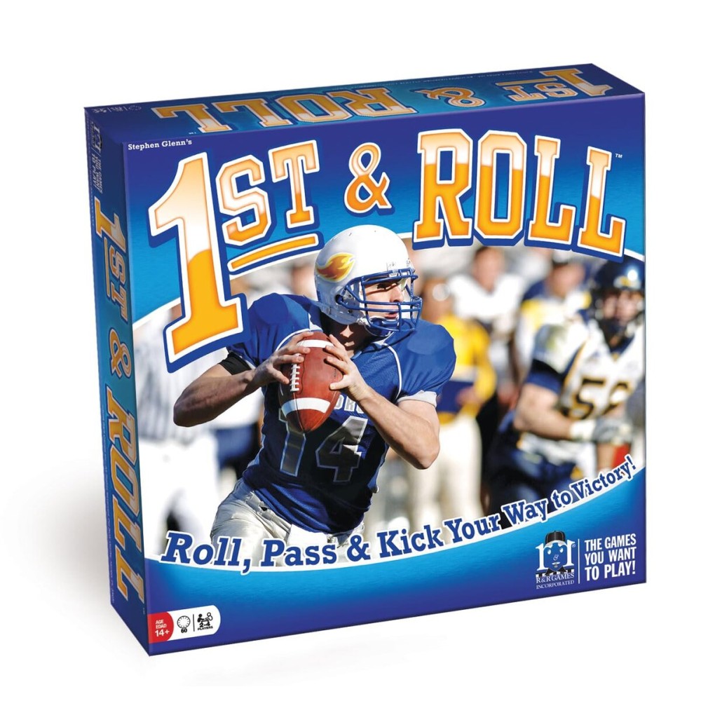R&R Games 1st & Roll, Football Board Game for Adults and Kids, Ideal for Family Night R&R Games 1st & Roll, Football Board Game for Adults and Kids, Ideal for Family Night