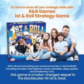 R&R Games 1st & Roll, Football Board Game for Adults and Kids, Ideal for Family Night R&R Games 1st & Roll, Football Board Game for Adults and Kids, Ideal for Family Night