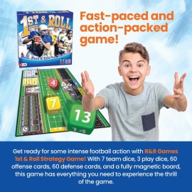 R&R Games 1st & Roll, Football Board Game for Adults and Kids, Ideal for Family Night R&R Games 1st & Roll, Football Board Game for Adults and Kids, Ideal for Family Night