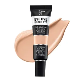 IT Cosmetics Bye Bye Under Eye Full Coverage Concealer - for Dark Circles, Fine Lines, Redness & Discoloration - Waterproof - Natural Finish - 24.0 Medium Beige (C), 0.4 fl oz
