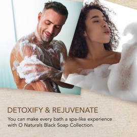 O NATURALS 6 PCS Black Soap - Women & Men\'s Bar Soap, Father\'s Day Gifts, Men\'s Soap Bar, African Black Soap w/Moisturizing Shea Butter, Charcoal Soap, Organic & Natural Soap for Men & Women, 4oz O NATURALS 6 PCS Black Soap - Women & Men\'s Bar Soap, Father\'s Day Gifts, Men\'s Soap Bar, African Black Soap w/Moisturizing Shea Butter, Charcoal Soap, Organic & Natural Soap for Men & Women, 4oz