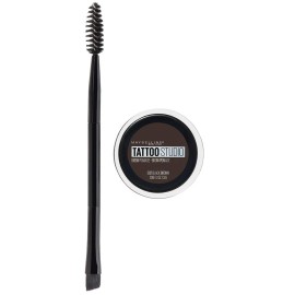 Maybelline TattooStudio Brow Pomade Long Lasting, Buildable, Eyebrow Makeup, Black Brown, 1 Count Maybelline TattooStudio Brow Pomade Long Lasting, Buildable, Eyebrow Makeup, Black Brown, 1 Count