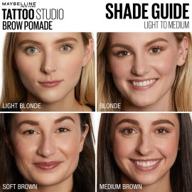 Maybelline TattooStudio Brow Pomade Long Lasting, Buildable, Eyebrow Makeup, Medium Brown, 1 Count Maybelline TattooStudio Brow Pomade Long Lasting, Buildable, Eyebrow Makeup, Medium Brown, 1 Count