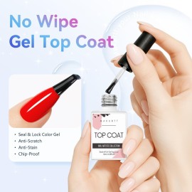 Makartt Gel Top Coat - 2 PCS No Wipe Top Coat Gel Nail Polish High Glossy Shine Finish Long Lasting, 10ML Clear Soak Off UV Nail Lamp, Salon Quality Art Design for Home Use Beauty Gift Makartt Gel Top Coat - 2 PCS No Wipe Top Coat Gel Nail Polish High Glossy Shine Finish Long Lasting, 10ML Clear Soak Off UV Nail Lamp, Salon Quality Art Design for Home Use Beauty Gift