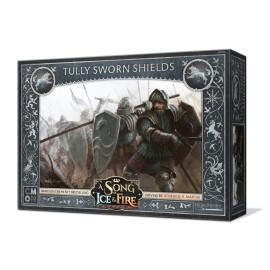 CMON A Song of Ice and Fire Tabletop Miniatures Game Tully Sworn Shields Unit Box - Loyal Protectors of House Tully! Strategy Game for Adults, Ages 14+, 2+ Players, 45-60 Minute Playtime, Made