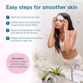 Frownies Cotton Soft Forehead Serum Patch - Serum Infused Forehead Wrinkle Patch For Fine Lines & Wrinkles - Reusable Hypoallergenic Facial Patch - Hydrating Face Mask to Plump Skin Frownies Cotton Soft Forehead Serum Patch - Serum Infused Forehead Wrinkle Patch For Fine Lines & Wrinkles - Reusable Hypoallergenic Facial Patch - Hydrating Face Mask to Plump Skin