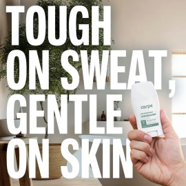 Carpe Underarm Antiperspirant and Deodorant, Clinical strength with all-natural Eucalyptus scent, Combat excessive sweating, Stay fresh and dry, Great for hyperhidrosis Carpe Underarm Antiperspirant and Deodorant, Clinical strength with all-natural Eucalyptus scent, Combat excessive sweating, Stay fresh and dry, Great for hyperhidrosis