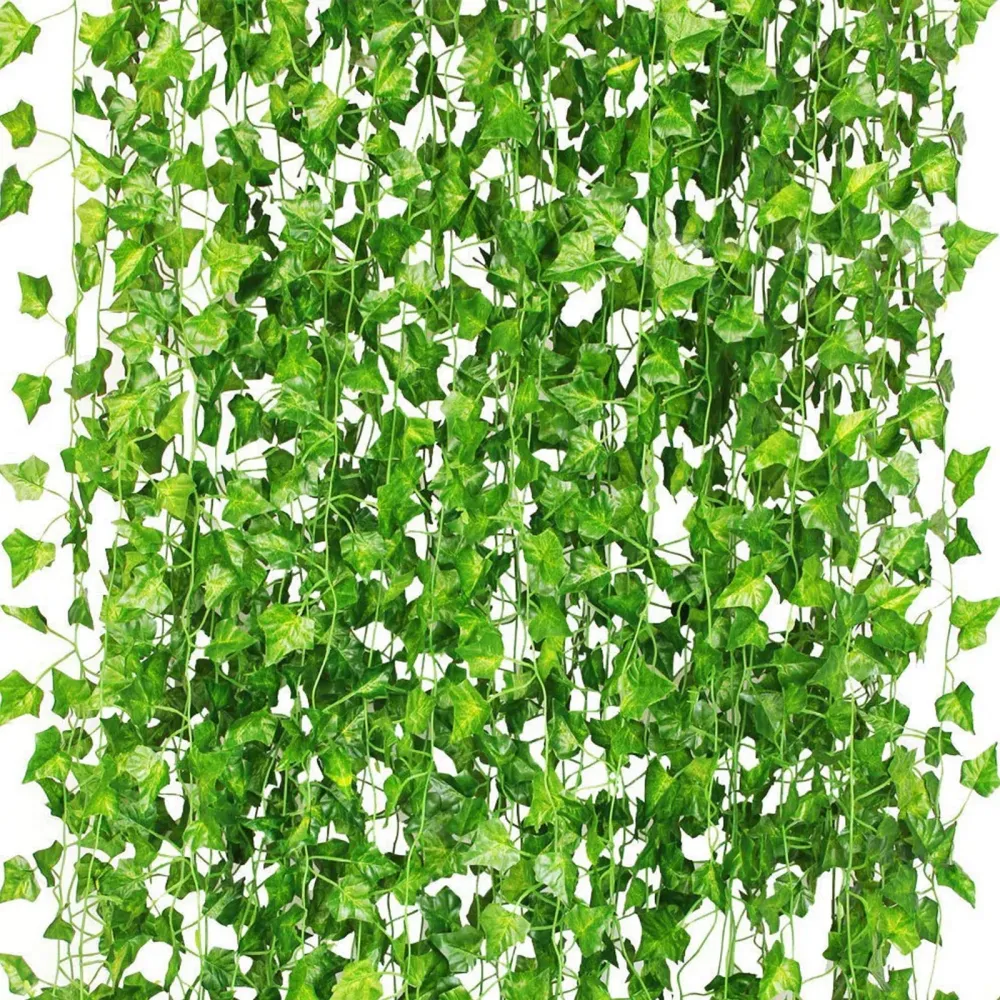 CQURE 12 Pack 84Ft Artificial Ivy Garland, Fake Vines UV Resistant Greenery Leaves Fake Plants Hanging Aesthetic Vines for Home Bedroom Party Garden Wall Room Decor CQURE 12 Pack 84Ft Artificial Ivy Garland, Fake Vines UV Resistant Greenery Leaves Fake Plants Hanging Aesthetic Vines for Home Bedroom Party Garden Wall Room Decor