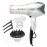 REVLON Infrared Hair Dryer with Diffuser - Ionic Blow Dryer, Diffuser, and Concentrator, Infrared Heat Technology to Prevent Over-Drying for Shiny, Soft Hair with Natural Moisture (White)