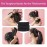 Burlybands Large Hair Ties for Thick, Heavy or Curly Hair - Non-Slip, Non-Damage, Seamless Women\'s Ponytail Scrunchies - Black, 8 Pcs