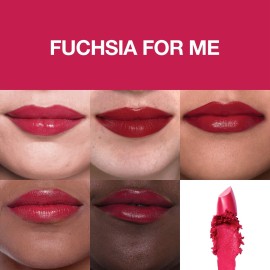 Maybelline Color Sensational Made for All Lipstick, Crisp Lip Color & Hydrating Formula, Fuchsia For Me, Bright Pinky Red, 1 Count Maybelline Color Sensational Made for All Lipstick, Crisp Lip Color & Hydrating Formula, Fuchsia For Me, Bright Pinky Red, 1 Count