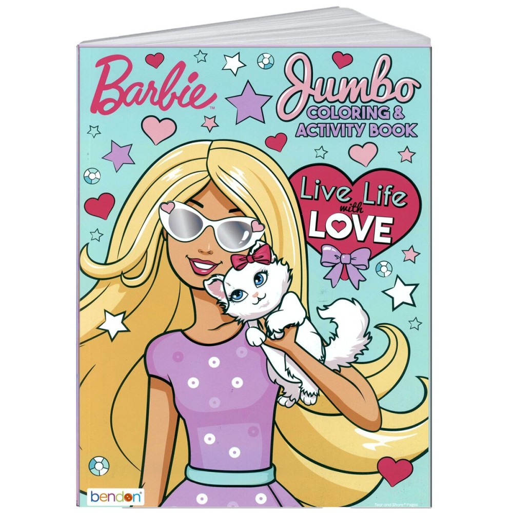 Lazy Days Barbie Live Life with Love Coloring and Activity Book - 96 Pages Lazy Days Barbie Live Life with Love Coloring and Activity Book - 96 Pages