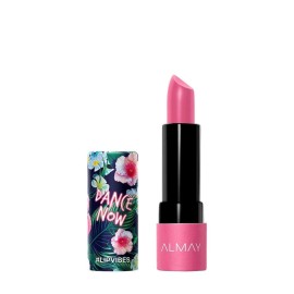 Almay Lip Vibes Lipstick with Vitamin E Oil & Shea Butter, Matte Cream Finish, Hypoallergenic, Dance Now, 0.14 Oz