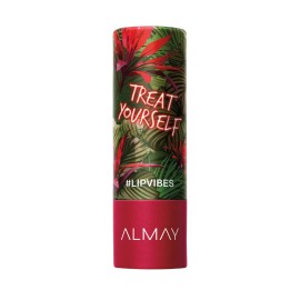 Almay Lip Vibes Lipstick with Vitamin E Oil & Shea Butter, Matte Finish, Hypoallergenic, Treat Yourself, 0.14 Oz