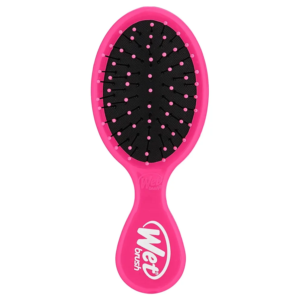 Wet Brush Mini Detangler Hair Brush, Pink, Detangling Travel Hairbrush, Ultra-Soft IntelliFlex Bristles Glide Through Tangles with Ease, Pain-Free, All Hair Types Wet Brush Mini Detangler Hair Brush, Pink, Detangling Travel Hairbrush, Ultra-Soft IntelliFlex Bristles Glide Through Tangles with Ease, Pain-Free, All Hair Types